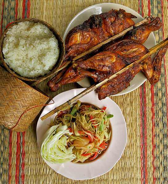 Ghai Yang, Som Tum Isaan, and Khao Neaw