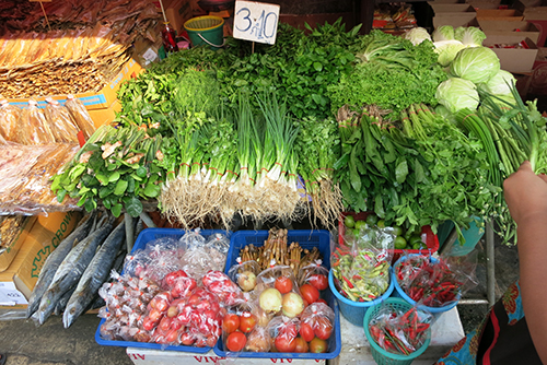 Most every Thai dish is incomplete without raw vegetables.